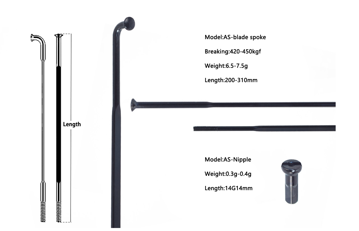 striaght pull spoke, made in Taiwan, strong spoke