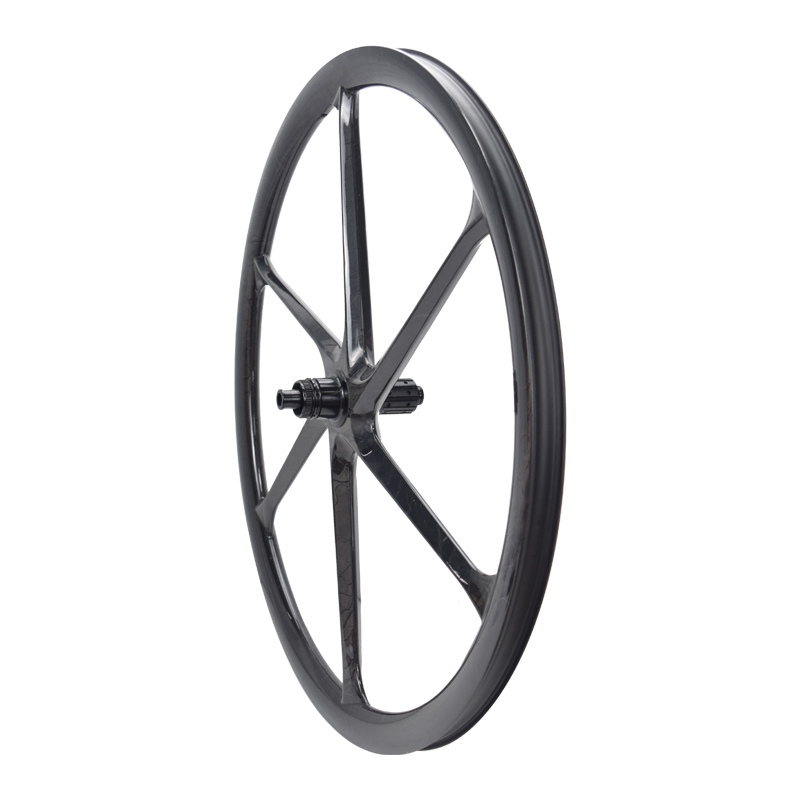 Aerodynamic 6-Spoke Carbon Fiber Wheel Set