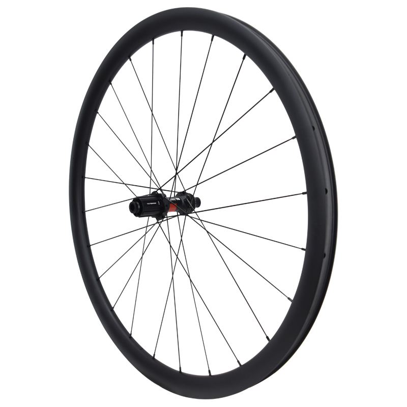 Road bicycle wheelset