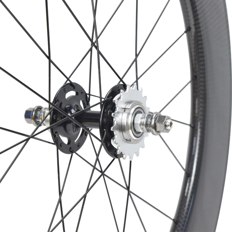 700C carbon track bike wheels