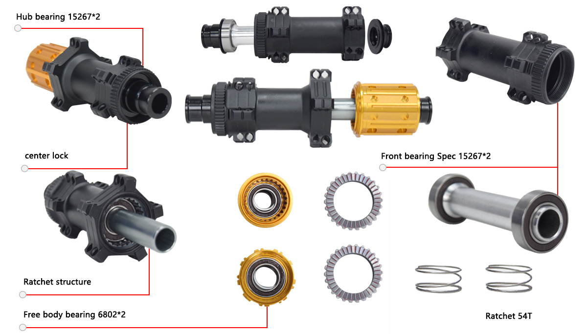 Disc brake Center lock bike hub for carbon spoke 20 holes Disc brake Center lock bike hub for carbon spoke 20 holes