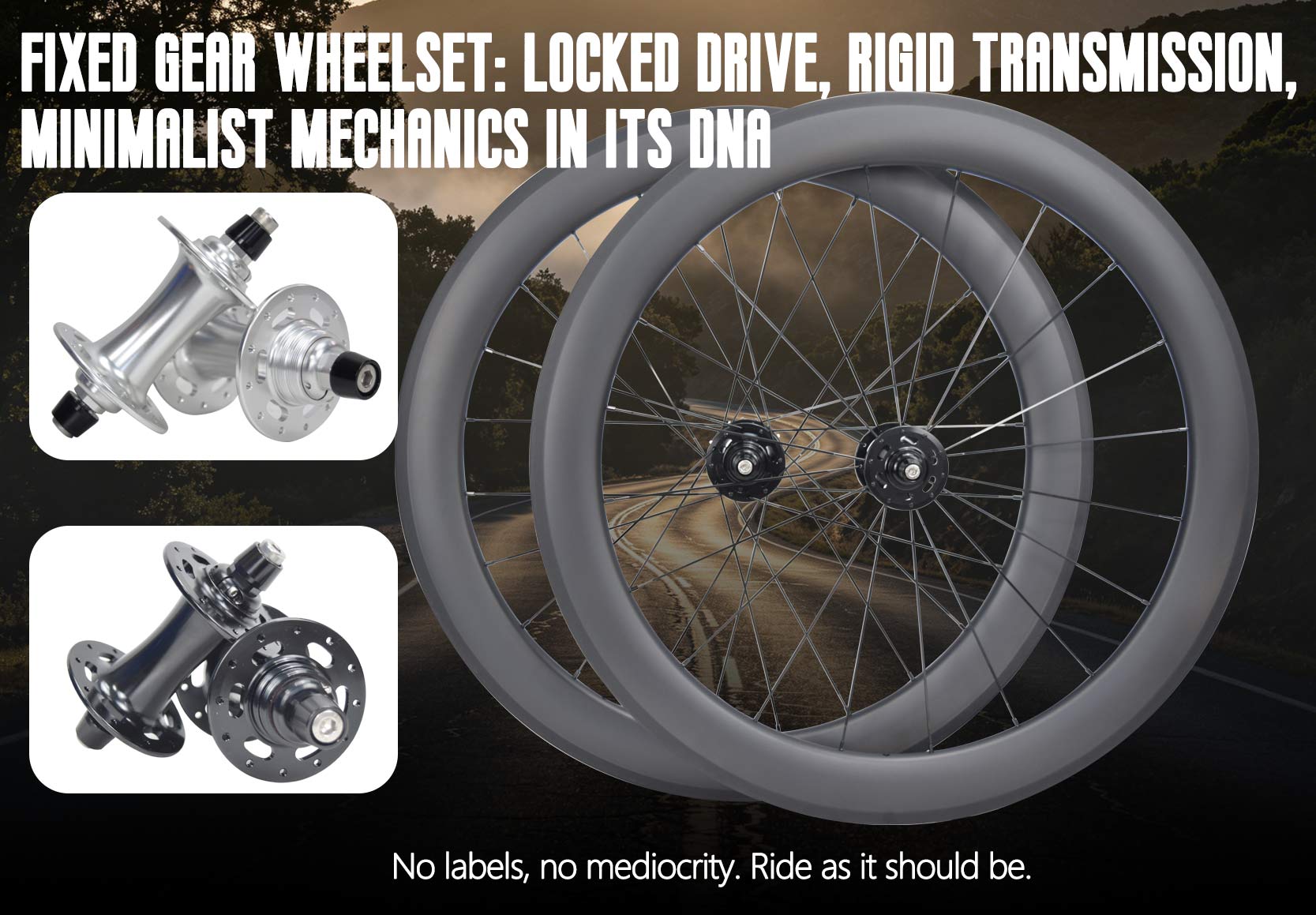Roue à pignon fixe : transmission bloquée, transmission rigide, mécanique minimaliste dans son ADN