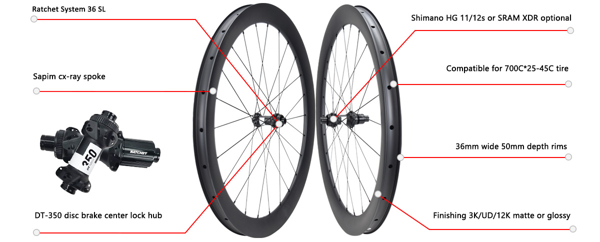 DT-350 road bike disc brake carbon wheels DT350 road bike disc brake carbon wheels